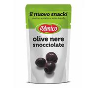 D'Amico Il Nuovo Snack Olive Nere Snocciolate Olives noires dénoyautées Sans liquide 75g