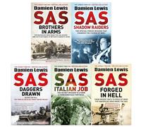 Damien Lewis 5 Books Collection Set (SAS Brothers in Arms, SAS Forged in Hell, SAS Daggers Drawn, SAS Shadow Raiders, SAS Italian Job)
