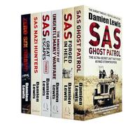 Damien Lewis 6 Books Collection Set (SAS Ghost Patrol, SAS Forged in Hell, The The Ministry of Ungentlemanly Warfare, SAS Great Escapes Three, SAS Nazi Hunters & Zero Six Bravo)