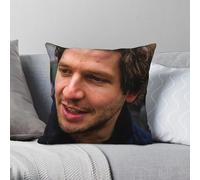 Damien Molony Taie d'oreiller Acteur Irlandais Polyester Lin Velours Creative Zip Décoratif Canapé Siège Housse de Coussin