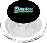 Damien Prénom Garçon Style Vintage Années 70 80 Personnalisé PopSockets PopGrip pour MagSafe