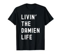 Damien Vivant la Vie de Damien Nom Amusant T-Shirt Graphique avec Valeur