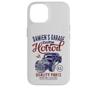 Damien's Hotrod Garage Classic Car Damien Coque pour iPhone 14