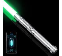 DAMIENSABER Sabre laser RGB3.0 à balancement lisse, sabre laser à contrôle de mouvement avec 16 polices sonores réalistes à changement de couleur infini 16 RVB, sabre laser en métal lourd pour adultes