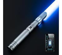 DAMIENSABER Sabre laser RVB V3 à balancement lisse, 16 polices sonores, sabre laser à contrôle de mouvement, couleur infinie et 16 sabres laser à changement de couleur rapide pour adultes, poignée en