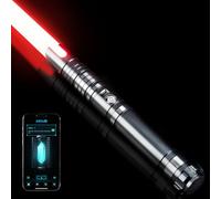 DAMIENSABER Sabre lumineux à oscillation souple RGB3.0, contrôle de mouvement avec 16 sources sonores réalistes, changement de couleur infini, 16 RVB, sabre laser en métal lourd pour adultes