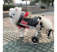 DAMII Fauteuil Roulant pour Petit Chien, Voiture de Marche Assistée pour Chien, Aide Les Petits Animaux Domestiques Aux Pattes Postérieures Paralysées pour Restaurer La Mobilité