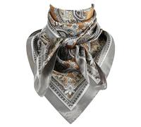 DAMILY Foulard de Cow-boy Wild Rag pour Hommes Bandana de Rancher Large Style Western Surdimensionné pour Cow-girls 90x90cm (Gris)