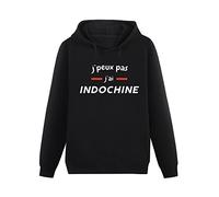 DAMIN Indochine I Can't I Have Indochine Black Hoodie Men's Unisex Sweatshirt XL