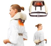 DamKee Masseur de Cou, d'épaules et de dos Avec Chauffage - Masseur de Cou Sans Fil pour Soulager la Douleur Des Tissus Profonds, Oreiller de Massage 5D, Masseur Shiatsu, Cadeau pour Maman, Papa