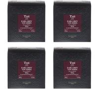 Dammann Frères - Thé Earl Grey Yin Zhen - Lot 4 Boites x 50 Sachets Cristal - 200 Sachets The noir Bergamote