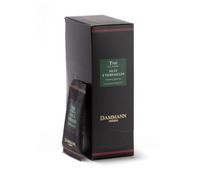 Dammann Frères® | Thé vert Bergamote Kiwi Pêche - 24 filtres en sachets | Thé vert Versailles Nuit Mélange d'Orange, de Violette et de Fleurs de Fruits