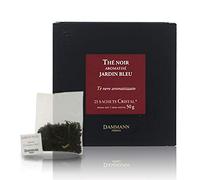 Dammann Jardin Bleu - Thé noir parfumé à la rhubarbe et aux fraise, 25 sachets cristal - Dammann Frères