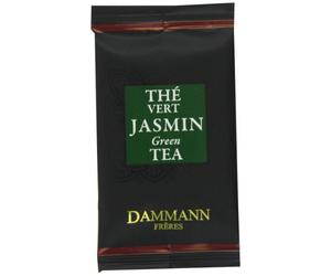 Dammann Jasmine Chung Hao Tea Lot de 2 sachets de thé en cristal emballés individuellement 48 sachets de thé au total