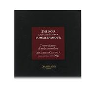 Dammann Pomme d'Amour - Thé noir au arôme de pomme caramélisée, 25 sachets cristal - Dammann Frères