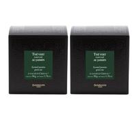 DAMMANN The Vert Jasmin - Lot 2 Boites x 25 Sachets Cristal - 50 Sachets de The Chinois Jasmin