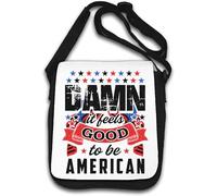 Damn It Feels Good To Be American Sac à bandoulière Blanc