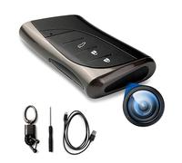 DAMOACAM QHD 2560 x 1440p Caméra cachée 2K Caméra espion Porte-clés avec lentille cachée sans lumière rouge Grand angle Caméra de surveillance USB Type C