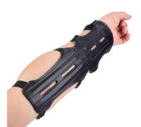 DaMohony Armguard de tir à l'arc en cuir de protection de l'avant-bras réglable pour la chasse