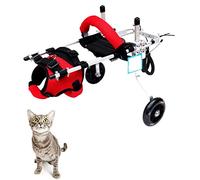 DAMOIFFP Fauteuil Roulant pour Petits Chiens, pour Chien handicapé, Chat, Lapin, Scooter de rééducation, Chariot pour Chien, Fauteuil Roulant réglable à 2 Roues pour Animaux de Compagnie (0