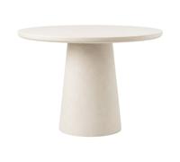 DAMON - Table de repas ronde blanche D100 Blanc
