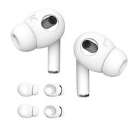 DamonLight Lot de 2 paires d'embouts en silicone pour écouteurs AirPods 3ème génération, avec pochette de rangement, brevet américain (blanc)