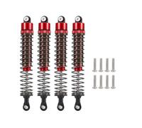 D'Amortisseur Rc Amortisseurs À Bain D'huile Réglables 4 Pièces Pour 1/10 RC 52/55/62/70/75/85/95/100/110/120 Mm Pour Buggy Truggy Sur Route Touring Drift Monster Trucks(Red,110mm)
