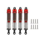 D'Amortisseur Rc Amortisseurs À Bain D'huile Réglables 4 Pièces Pour 1/10 RC 52/55/62/70/75/85/95/100/110/120 Mm Pour Buggy Truggy Sur Route Touring Drift Monster Trucks(Red,95mm)