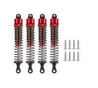 D'Amortisseur Rc Amortisseurs À Huile Réglables 1/10 52/55/62/70/75/85/95/100/110/120 Mm Pour Véhicules RC Pour Buggy Monster Trucks Sur Route Touring Drift Pièces Détachées(Red,4pcs 100mm)