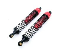 D'Amortisseur Rc Compatibile Con HSP 108004 188004 1/10 RC Auto Aggiornamento Ricambi Accessori Parti 2 Pezzi 108 Mm Metallo A Bagno D'olio Ammortizzatore(Red)