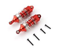 D'Amortisseur Rc Compatible avec ARRMA pour Vendetta pour Infraction 1/8 RC Voiture Amélioration Pièce De Rechange Accessoires Pièces Métal Rempli D'huile Amortisseur(Red)