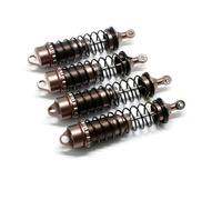 D'Amortisseur Rc Compatible avec BLX pour Kraton pour Outcast pour Typhon 6S 3S 1/8 RC Camion Voiture pièces de Mise à Niveau 4 pièces Amortisseur en métal(Brown)