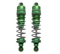 D'Amortisseur Rc Compatible avec Huangbo R1001 R1002 R1003 1/10 RC Voiture Amélioration Modification Pièces De Rechange Métal Hydraulique Amortisseurs(Green)