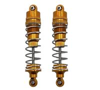 D'Amortisseur Rc Compatible avec Huangbo R1001 R1002 R1003 1/10 RC Voiture Amélioration Modification Pièces De Rechange Métal Hydraulique Amortisseurs(Yellow)