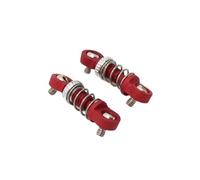 D'Amortisseur Rc Compatible avec Mini Q8 Mini Q9 1/28 RC Voiture Amélioration Modification Pièces De Rechange Accessoires Pièces Métal Extérieur pour Ressort Amortisseur(Red)