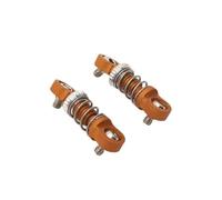 D'Amortisseur Rc Compatible avec Mini Q8 Mini Q9 1/28 RC Voiture Amélioration Modification Pièces De Rechange Accessoires Pièces Métal Extérieur pour Ressort Amortisseur(Yellow)