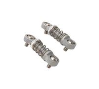 D'Amortisseur Rc Compatible avec Mini Q8 Mini Q9 1/28 RC Voiture Amélioration Modification Pièces De Rechange Accessoires Pièces Métal Extérieur pour Ressort Amortisseur(Silver)