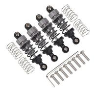 D'Amortisseur Rc Compatible avec Tamiya pour TT02 pour HPI pour Kyosho pour Redcat TA05 TL01 MF01X 1/10 RC Voiture Amélioration Pièces Aluminium Amortisseur Hydraulique(Gray)