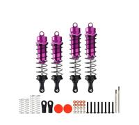 D'Amortisseur Rc pour Outcast pour Arrma 4S 1:10 pour Kraton 1/10 4 Pièces Ara330552 Ara330553 Amortisseurs Avant Arrière Épaissis Amortisseurs RC Pièces De Rechange Voiture RC(Purple)