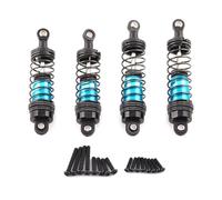 D'Amortisseur Rc pour SCY pour MJX H16H 14301 14210 1/16 1/12 1/14 1/16 75 Mm 81 Mm X18A-1 Ensemble D'amortisseurs en Métal pour Voiture RC Pièces De Mise À Niveau Accessoires(Black Blue)