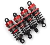 D'Amortisseur Rc Pour Yeah Pour Racing 1/10 RC Touring Car Bbg 0055 Aluminium Big Bore Go 55mm Amortisseur SET 4PCS Réparation Mise À Niveau Accessoires Pièces Rechange(Red)