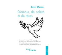 D'amour, de colère et de rêves - Pierre Maurin - Jets D'encre - broché - Poésie