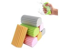 Damp Duster Lot de 8 éponges de nettoyage humide, réutilisables, 4 couleurs, plumeau pour nettoyage domestique