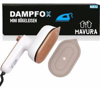 DAMPFOX Mini fer à vapeur Fer à repasser de voyage portable Semelle en titane rapide
