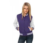 Dámská college bunda Urban Classics Ladies Light College Jacket pur/wht - S