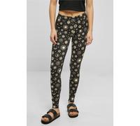 Dámské leginy Urban Classics Ladies Soft AOP Leggings blacksun - XS