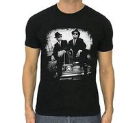 Dan Aykroyd John Belushi T-Shirt Printed Men Black Graphic Tee S Size S