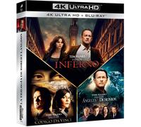 Dan Brown Coffret: Angels & Demons+ The Da Vinci Code + Inferno (Blu Ray 4k Ultra-Hd + Bd)