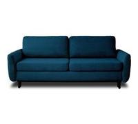 Dan - canapé 3 places - convertible avec coffre - en velours côtelé - Bleu marine Bleu marine G