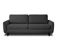 Dan - canapé 3 places - convertible avec coffre - en velours côtelé - Gris foncé Gris foncé G